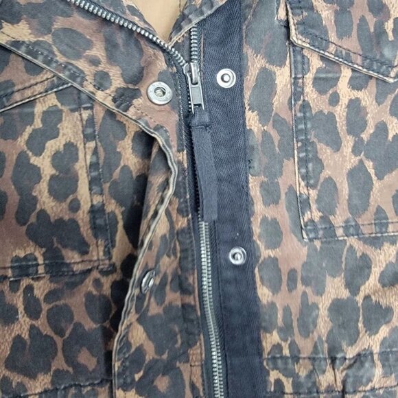 Style & Co Leopard Print Jacket Women's Size L Made In India - Picture 7 of 9